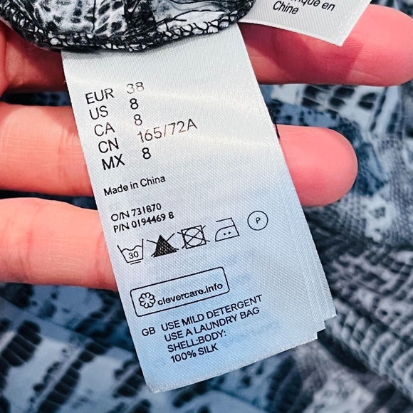 Isabel Marant Pour H&M - Beautiful layered skirt, 100% Silk, Size 8 - Picture 7 of 7